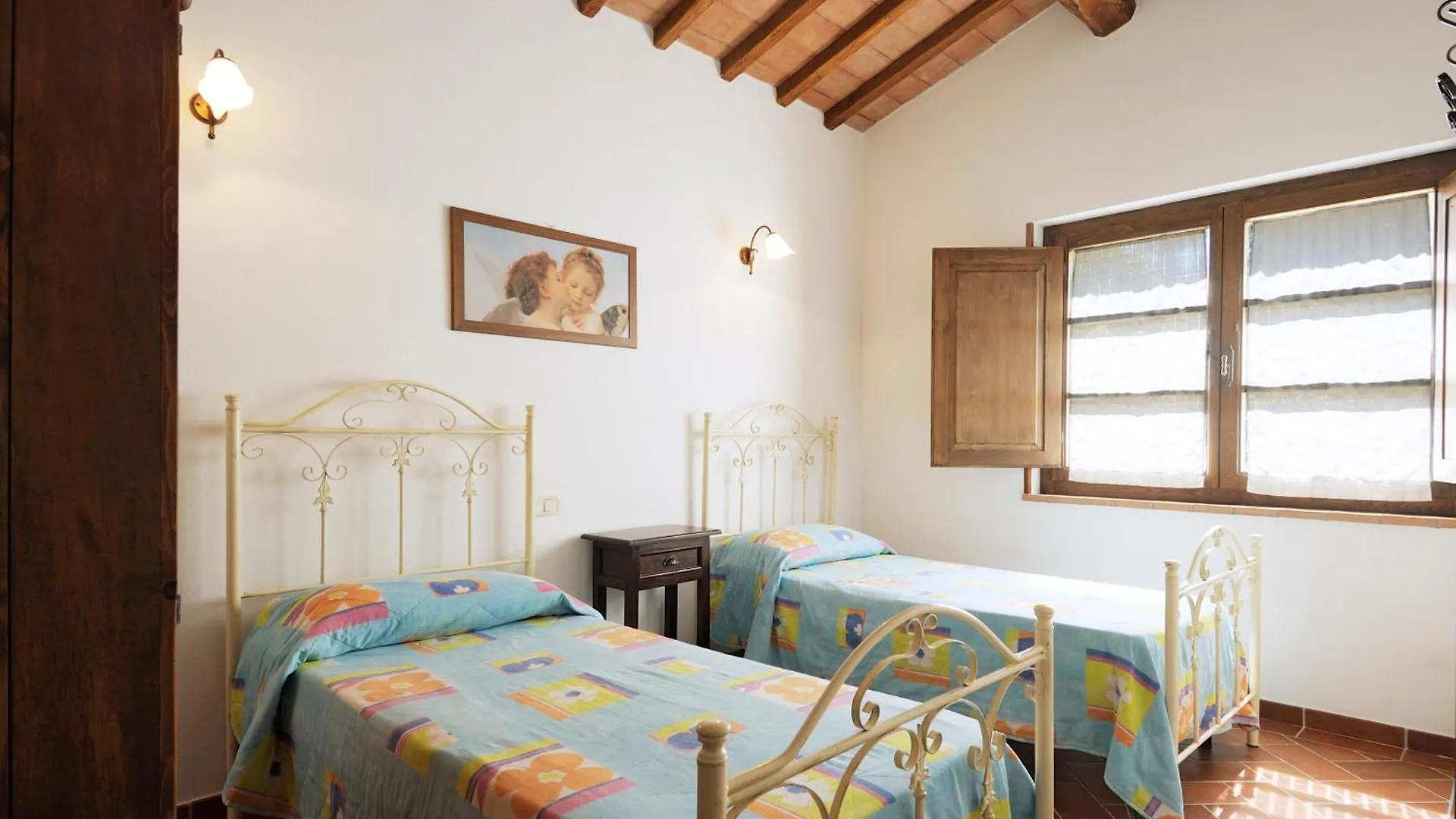 Çiftlik konaklama Le Capannacce Villa Cinigiano İtalya